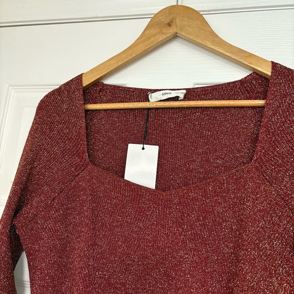 MNG Red/Orange Shimmer Top‎ Size 2XL - Picture 3 of 7